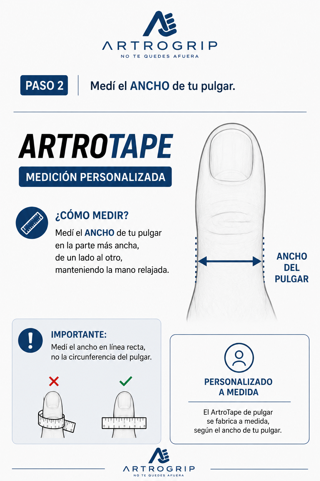 Kit 4 Artrotape Pulgar - Artrogrip
